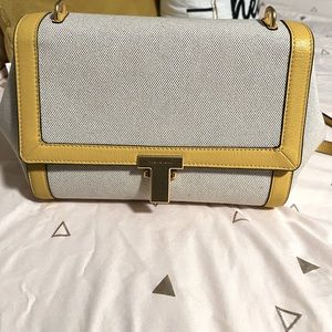 Tory Burch Juliette Canvas Leather Crossbody Bag